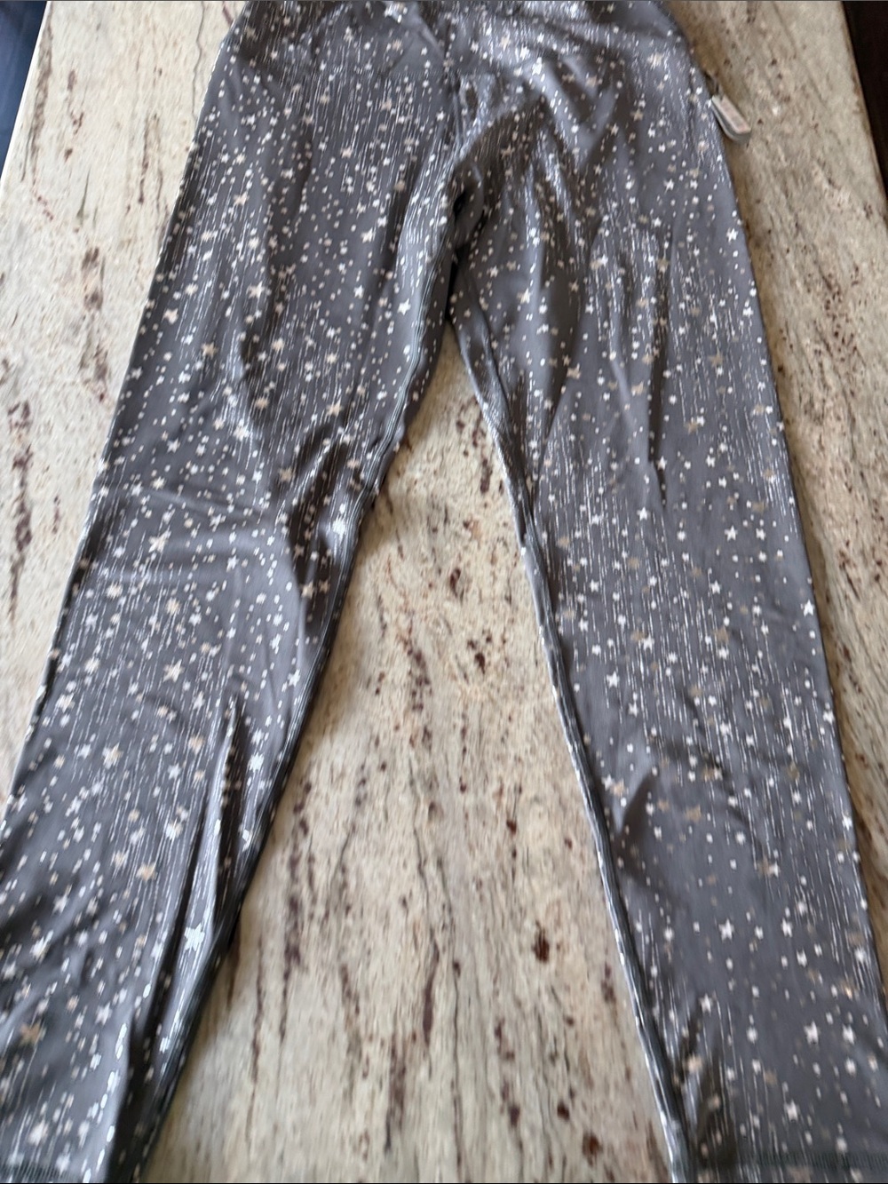Aerie  Grey Star-Print Leggings NWT